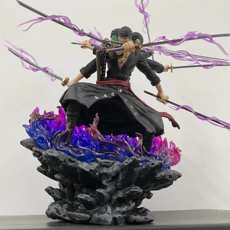 40cm Anime One Piece Wano Onigashima 9 Swords Style Action Figurine