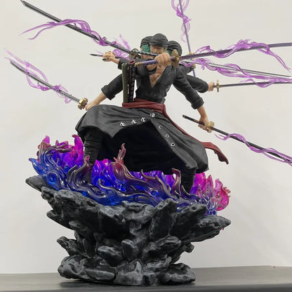 40cm Anime One Piece Wano Onigashima 9 Swords Style Action Figurine