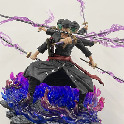 40cm Anime One Piece Wano Onigashima 9 Swords Style Action Figurine