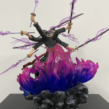 40cm Anime One Piece Wano Onigashima 9 Swords Style Action Figurine