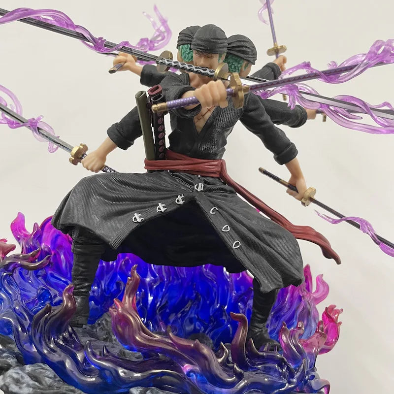 40cm Anime One Piece Wano Onigashima 9 Swords Style Action Figurine